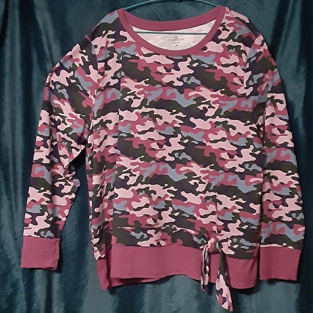 New Cuddl Duds 3x top Purple Camo